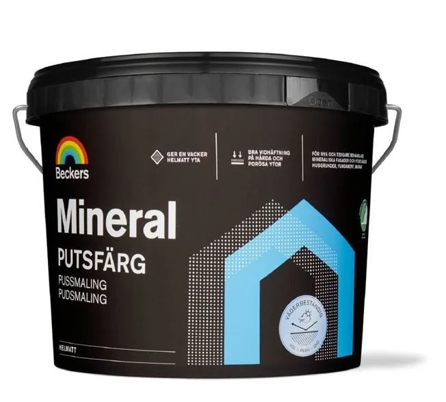 Beckers Mineral Putsfärg helmatt Utevit