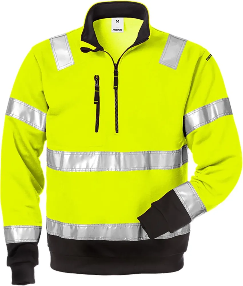 Fristads 728 SHV Sweatshirt Hi-Vis gul/svart 3XL