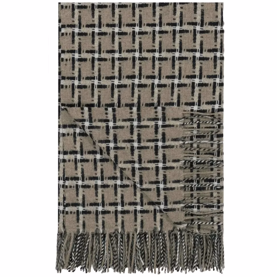 Clarendon Natural Pläd 140x185 cm