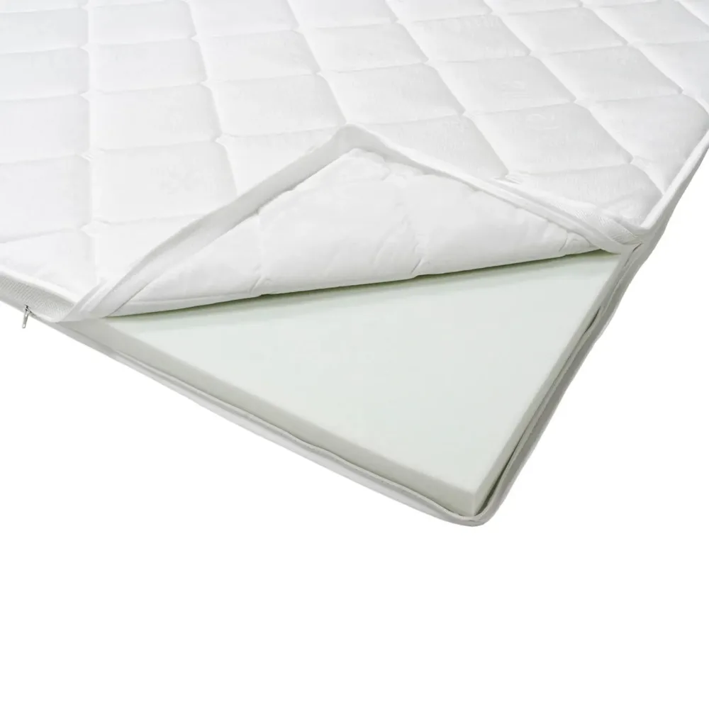 HVILA Duo Bäddmadrass Vändbar Sommar- & Vintersida, 160x200 cm – 7 cm Mjuk/Medium, Polyeterskum, Tvättbar Klädsel