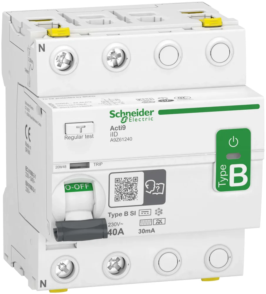 Schneider Electric Acti9 iID Jordfelsbrytare B-SI, 2-polig 40A, 30mA - Bild 2