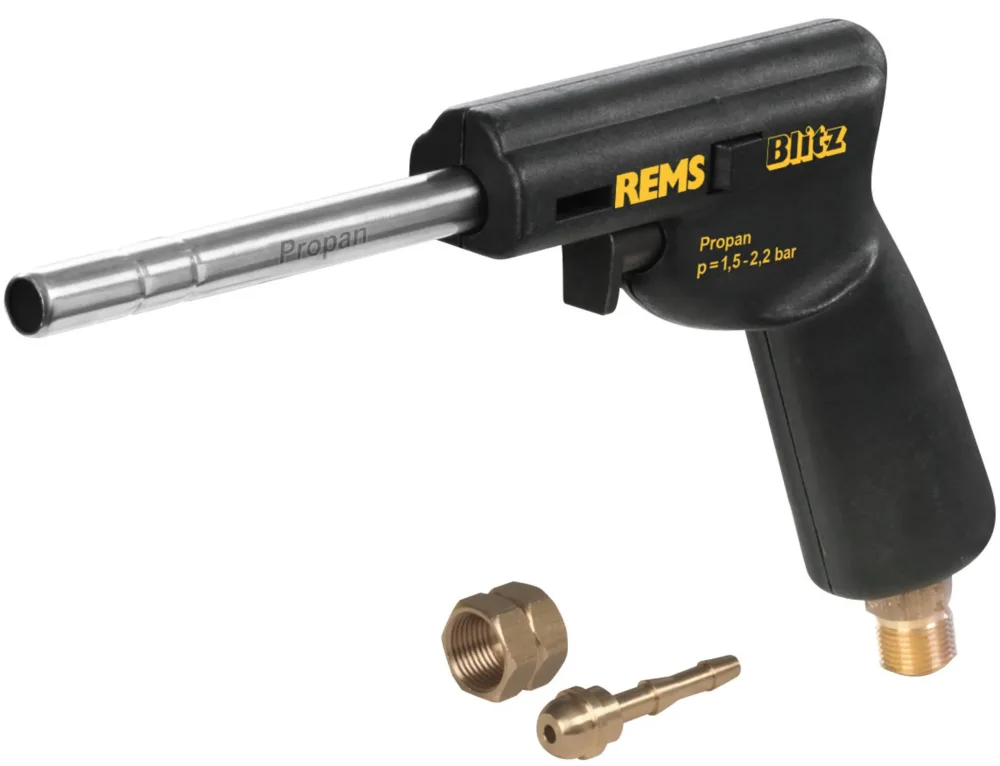 REMS Blitz Gaslödbrännare propan, < Ø35 mm, G ⅜ LH