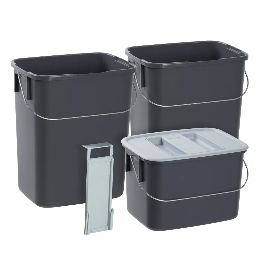 Nordiska Plast 81270008 Källsorteringssats 2x12 l, 1x7 l
