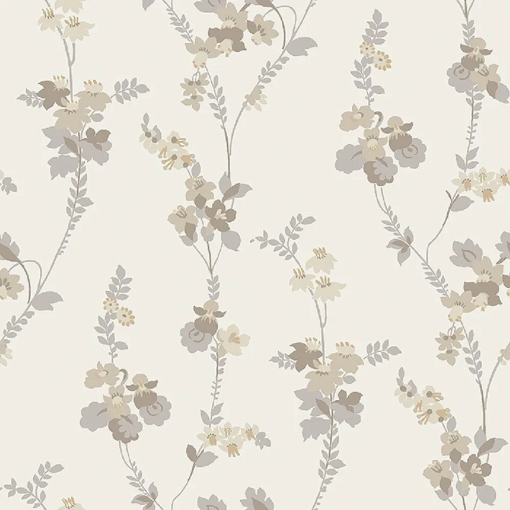 Tapet Swedish Grace Vera 5511 Vit Blommig - Bild 2
