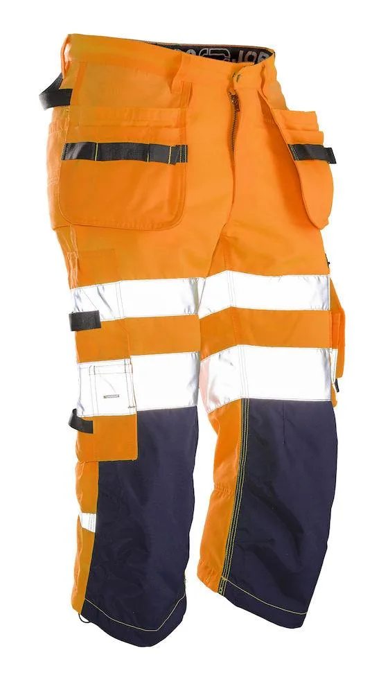 Jobman 2217 Piratbyxa orange/marinblå, varsel C50