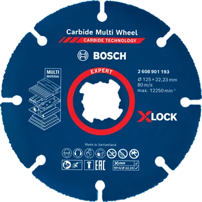 Bosch Expert Carbide Multi Wheel X-LOCK Kapskiva 125 mm, 10-pack - Bild 2