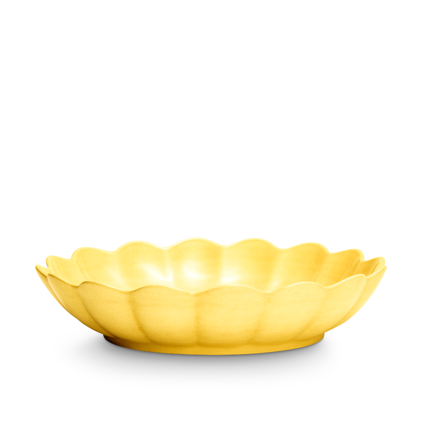 Oyster Skål 31cm Gul