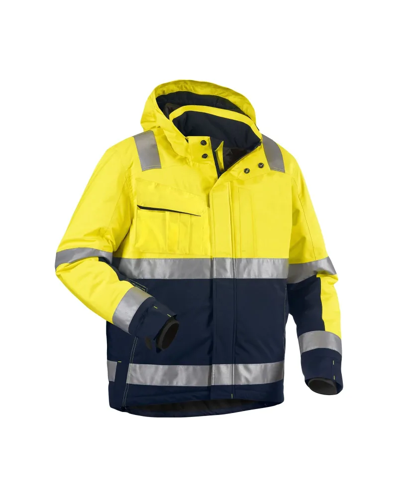 Blåkläder 4870198733995XL Varseljacka varselgul/svart, vinter Varselgul/Svart