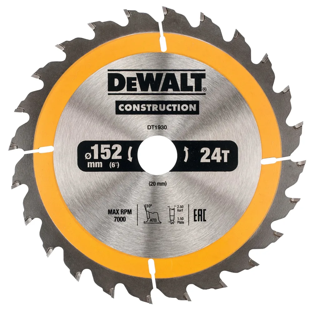 Dewalt DT1930-QZ Sågklinga 152 x 20 mm, 24T
