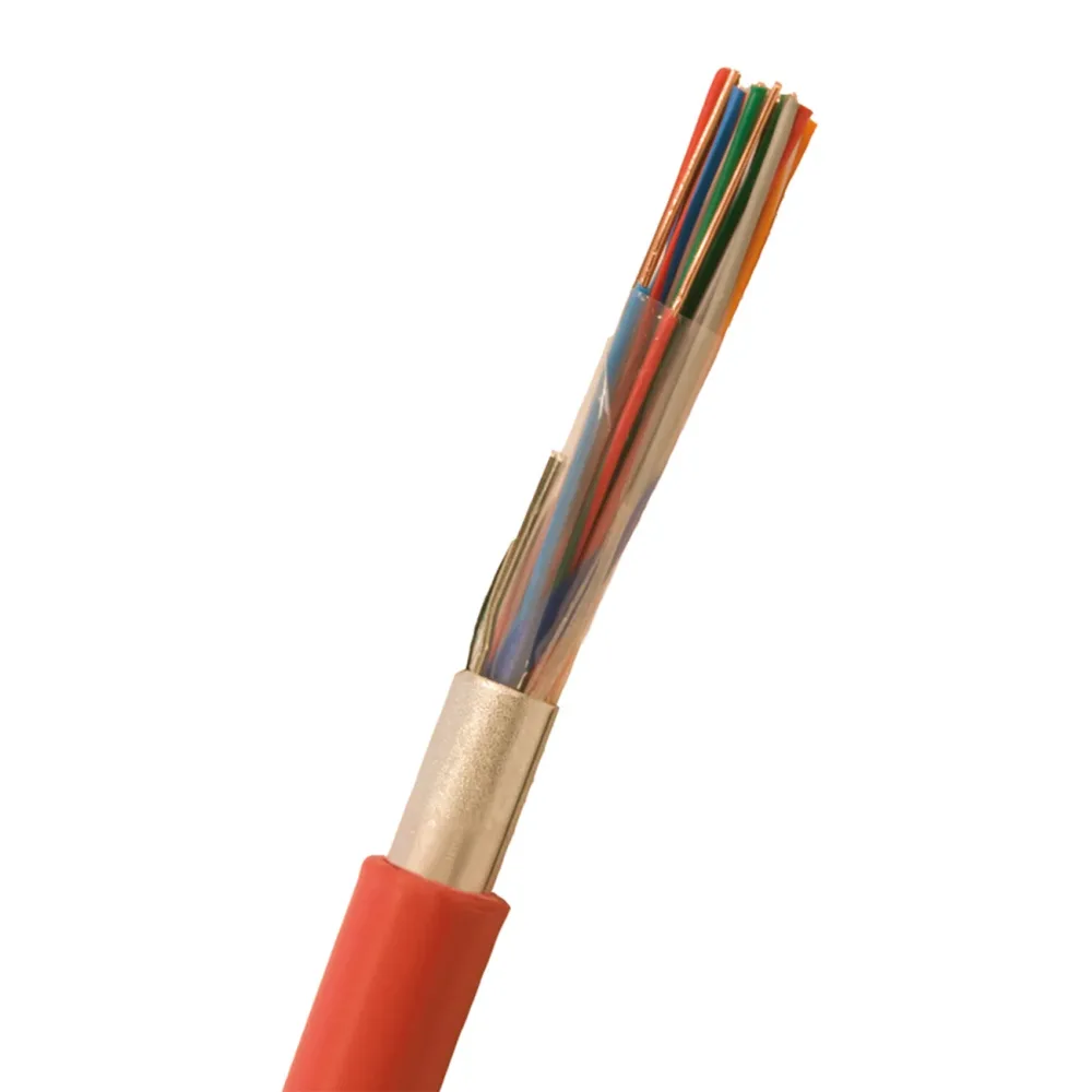 Nexans ELAQBY Larmkabel 50x2x0.6 mm, röd 500 m, trumma
