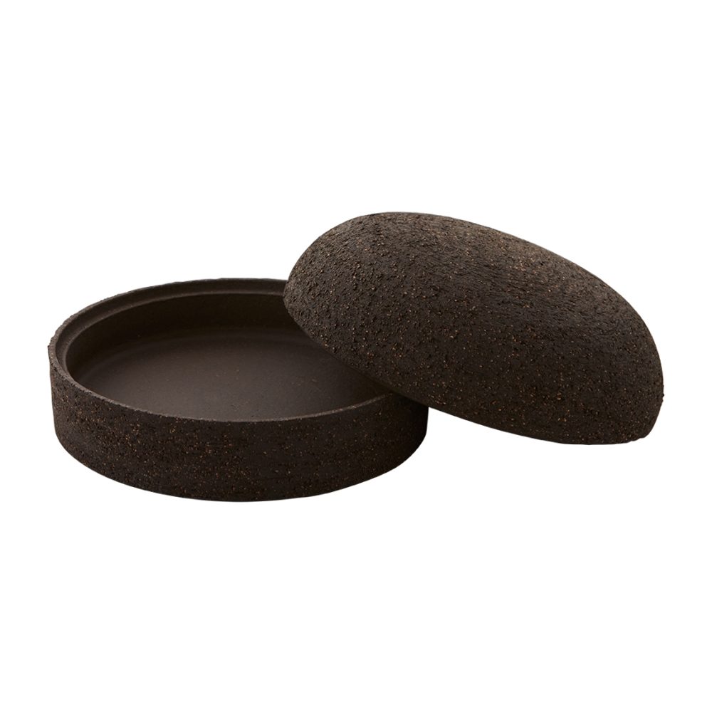 Terra förvaringsburk med lock Ø16 cm, Java brown