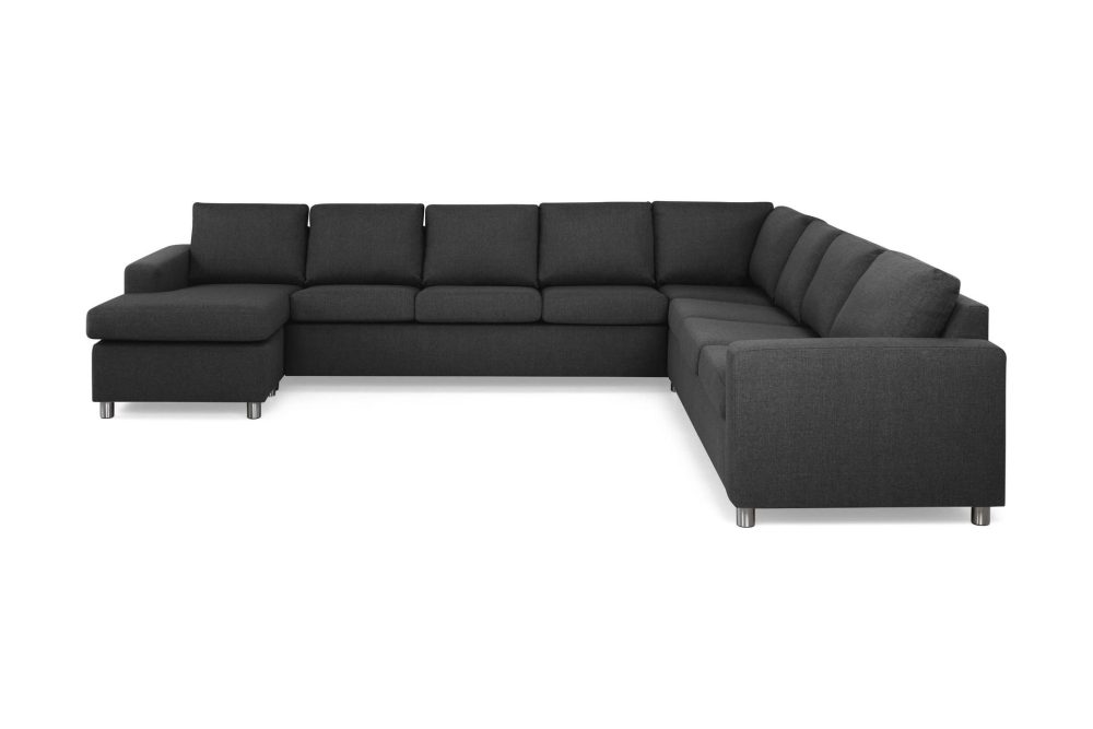 Crazy 7-sits Vändbar U-formad XX-Large Hörnsoffa med divan i Tyg