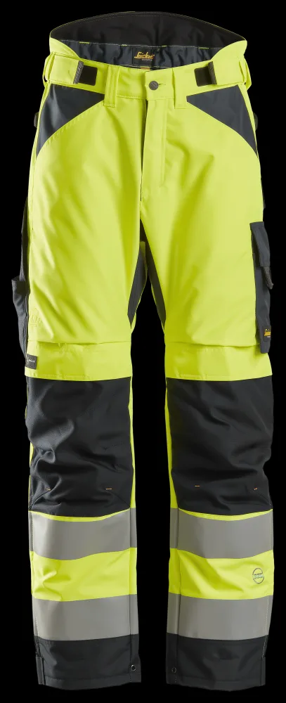 Snickers Workwear 6639 Vinterbyxa gul/svart XXL