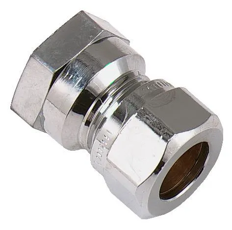 Vatette FG033043420 Klämringskoppling rak, förkromad Ansl. 10 (3/8") 32.5 mm - Bild 2