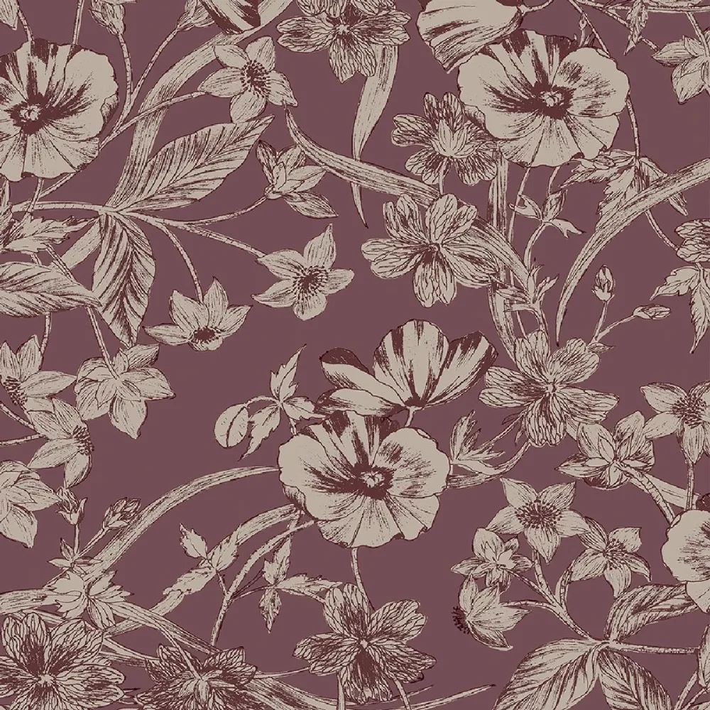 Laura Ashley Vol. 3 Summerhill 121086 Röd Tapet | Stuvbutiken