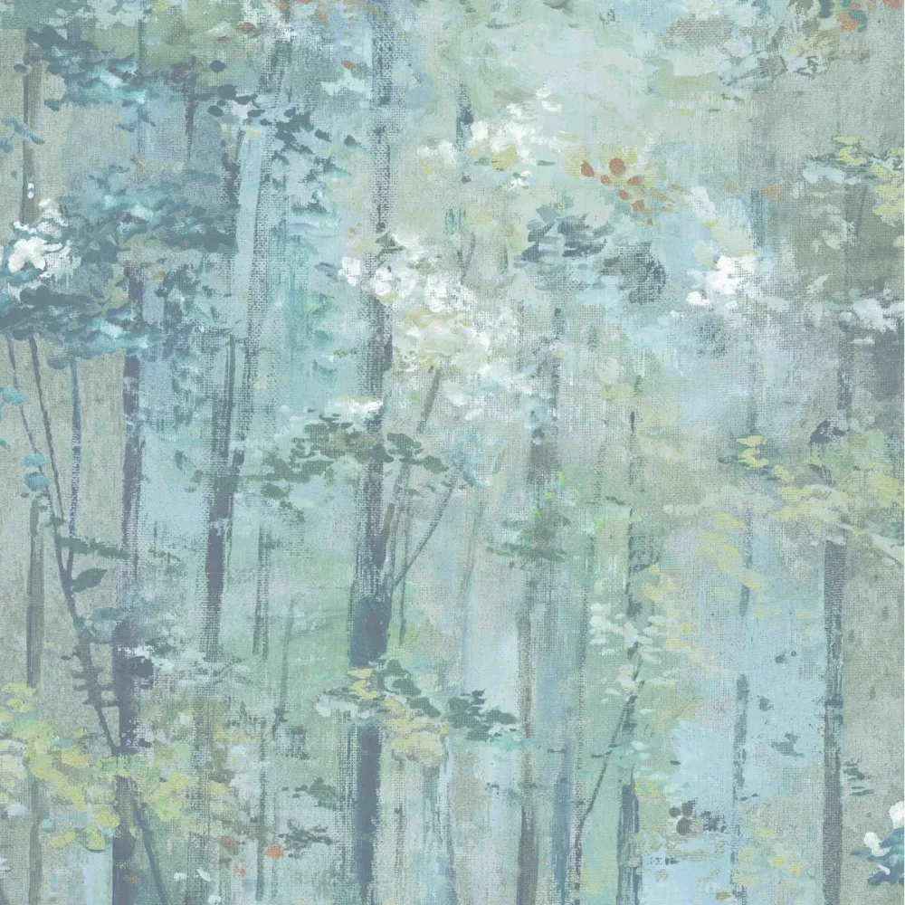 Aurora Glade Seafoam 1804-118-02 Turkos Tapet | Stuvbutiken