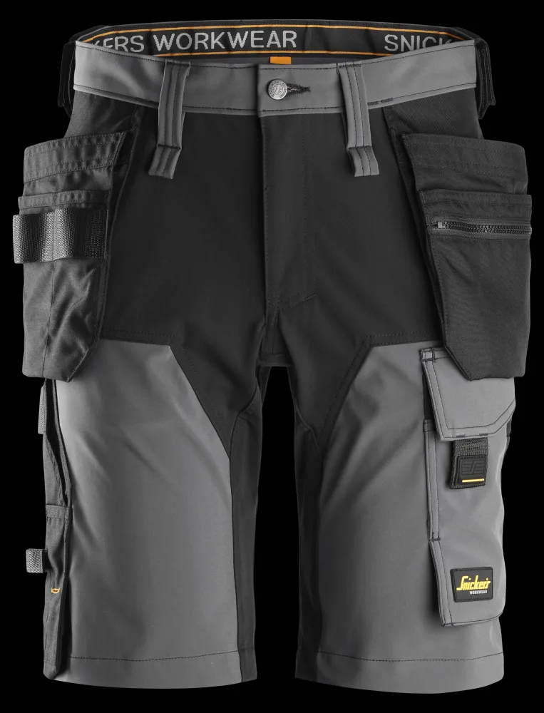 Snickers Workwear 6175 Fullstretchshorts grå/svart 64