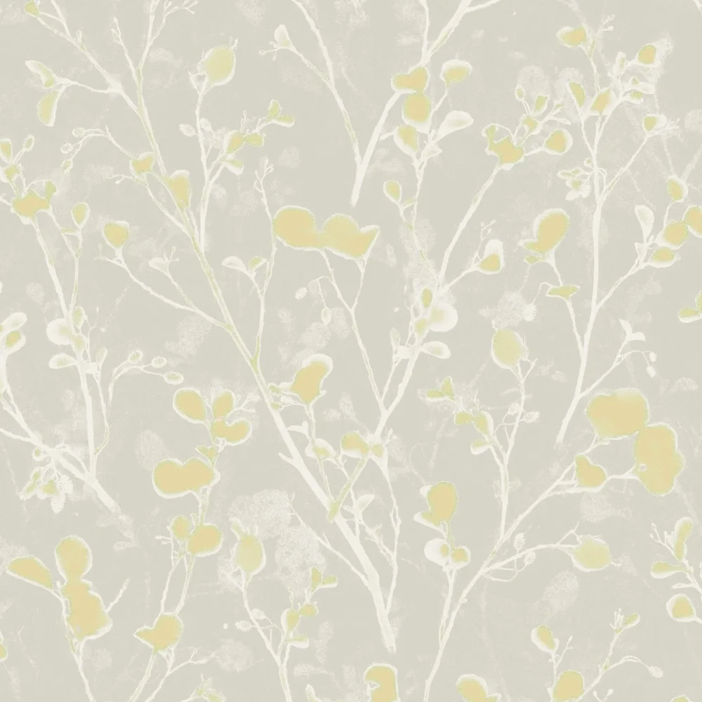 Lotus Alder Greenery Lot402 Ljusgrå Tapet - Midbec | Stuvbutiken