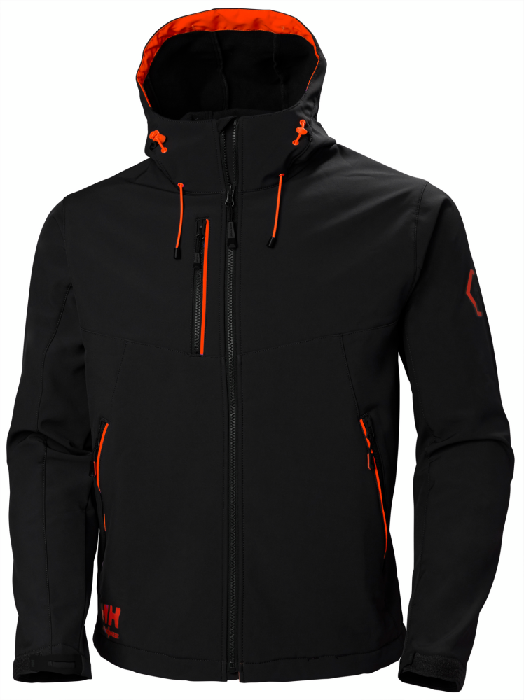 LUVJACKA HELLY HANSEN CHELSEA EVO SOFTSHELL, SVART M