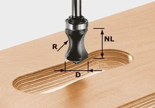 Festool HW S8 R16/NL32 Kistgreppsfräs 8mm HW-skaft