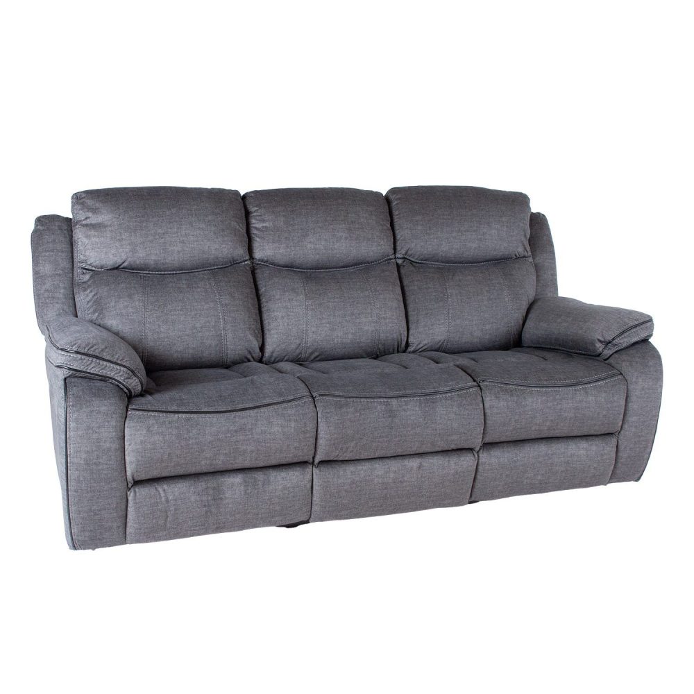 Reclinersoffa Iskmar 3-sits med manuell mekanism