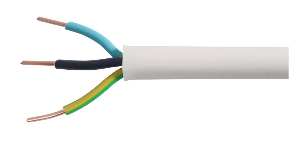 KABEL BÅREBO EKK 3G1,5 10M PP VIT