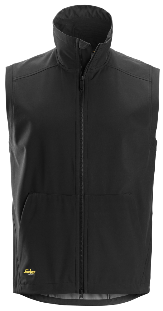 SOFTSHELLVÄST SNICKERS WORKWEAR 4505 SVART XS, VINDTÄT