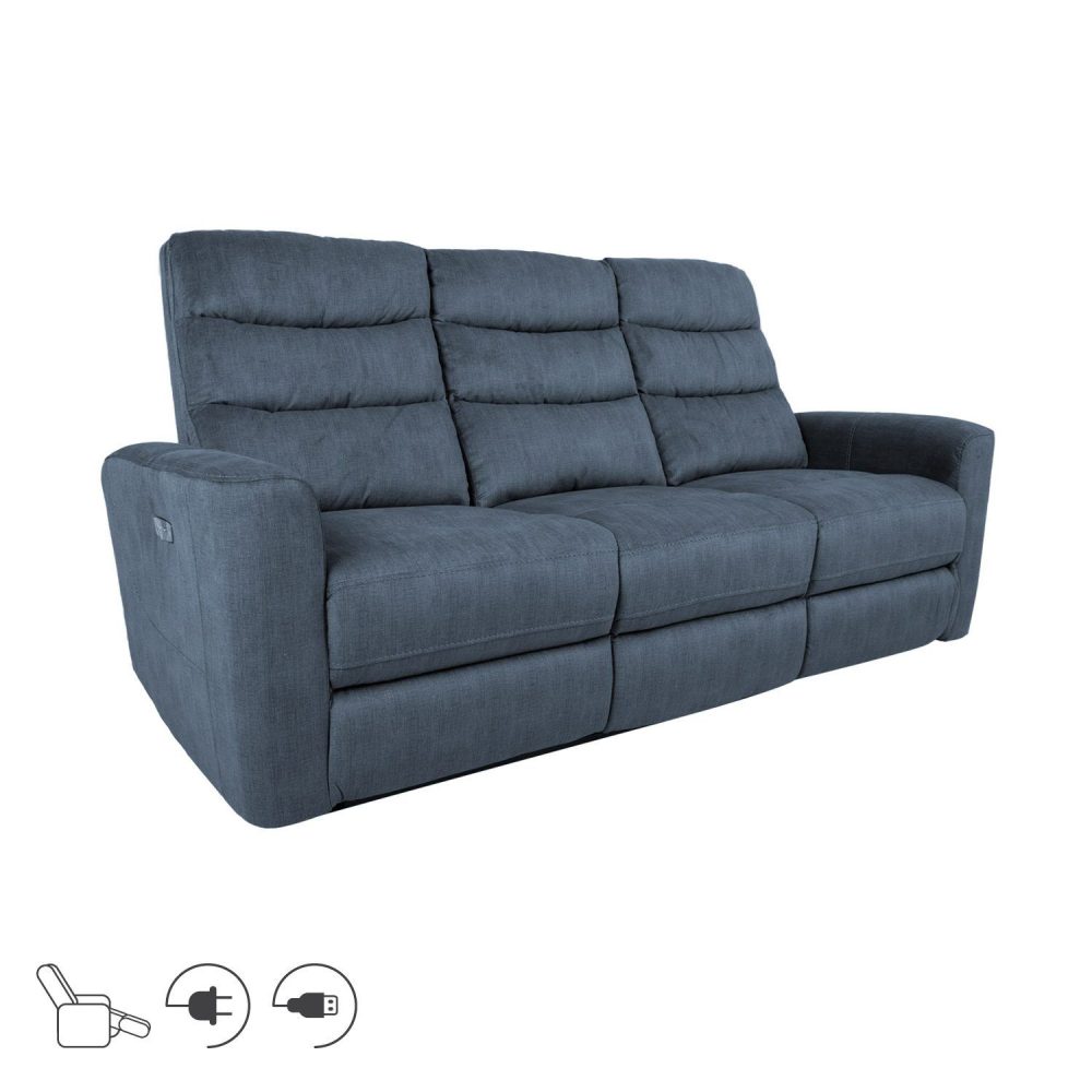 Reclinersoffa Darvi 3-sits med elektrisk mekanism