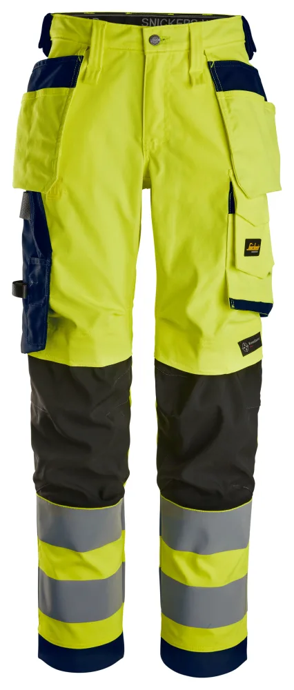 Snickers Workwear 6743 Arbetsbyxa gul, varsel 38