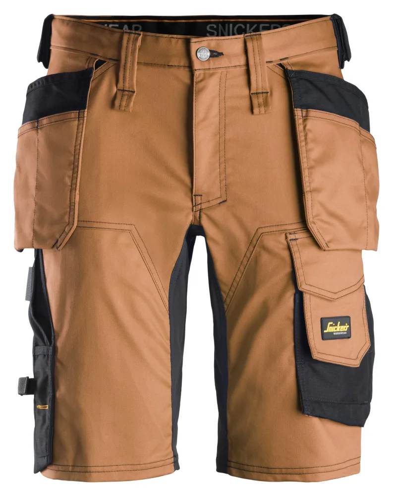 Snickers Workwear 6141 AllroundWork Arbetsshorts brun/svart 60
