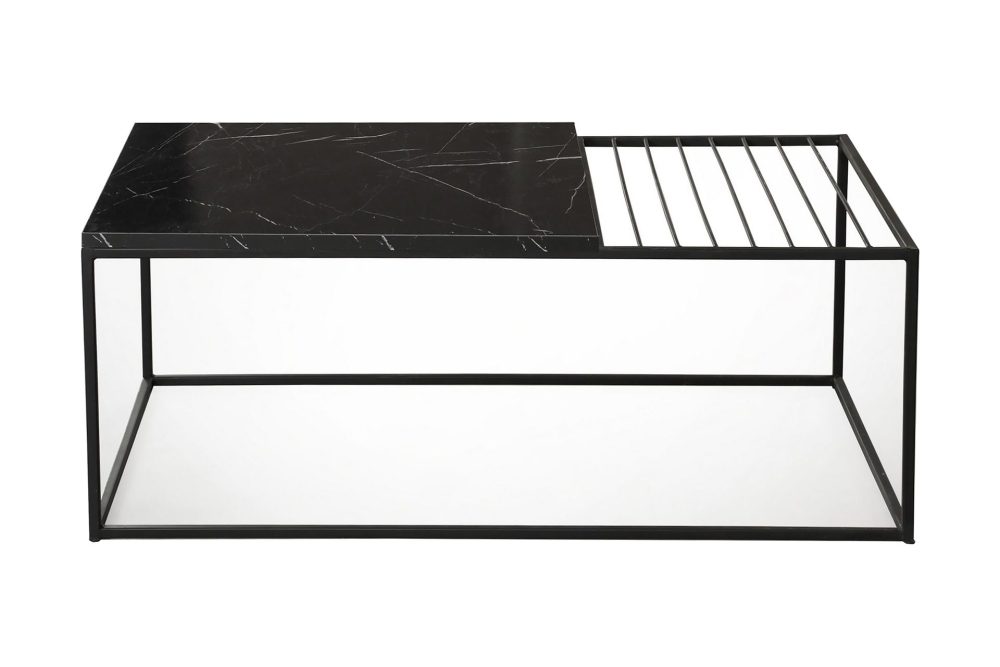 Falan Soffbord 95 cm Marmormönster Ribbor