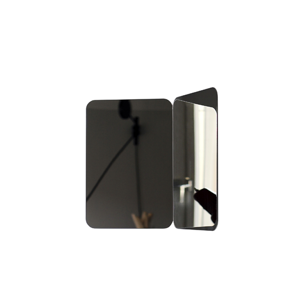 124 ° spegel, aluminium, small