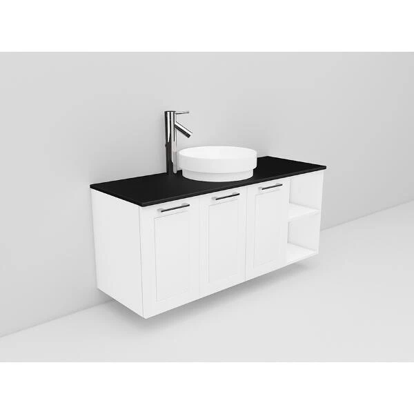 Badrumsmöbel Flexline Modell 135 120cm, Vit, Ram | Stuvbutiken